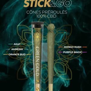 STICK&GO GREEN GOLD® - PREROLLS - Amnesia